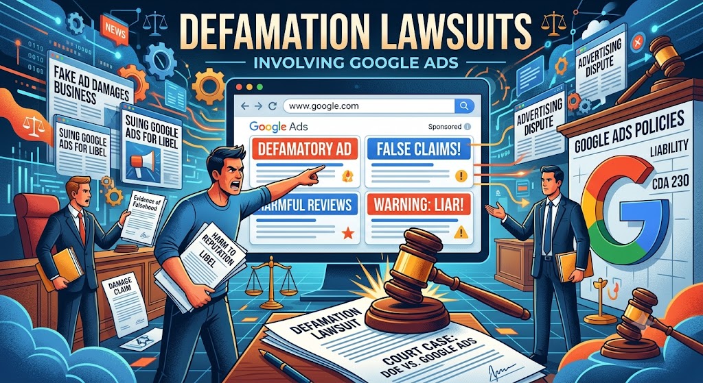 Defamation published throgh Google Ads